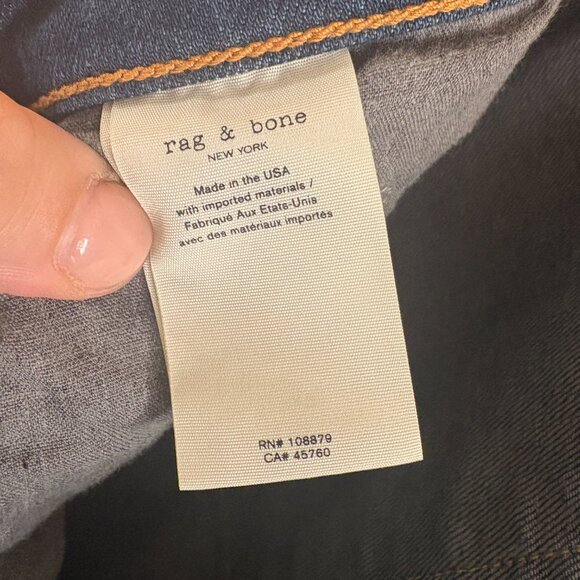 Rag and Bone Dre Low Rise Slim Boyfriend Jeans - Picture 6 of 7